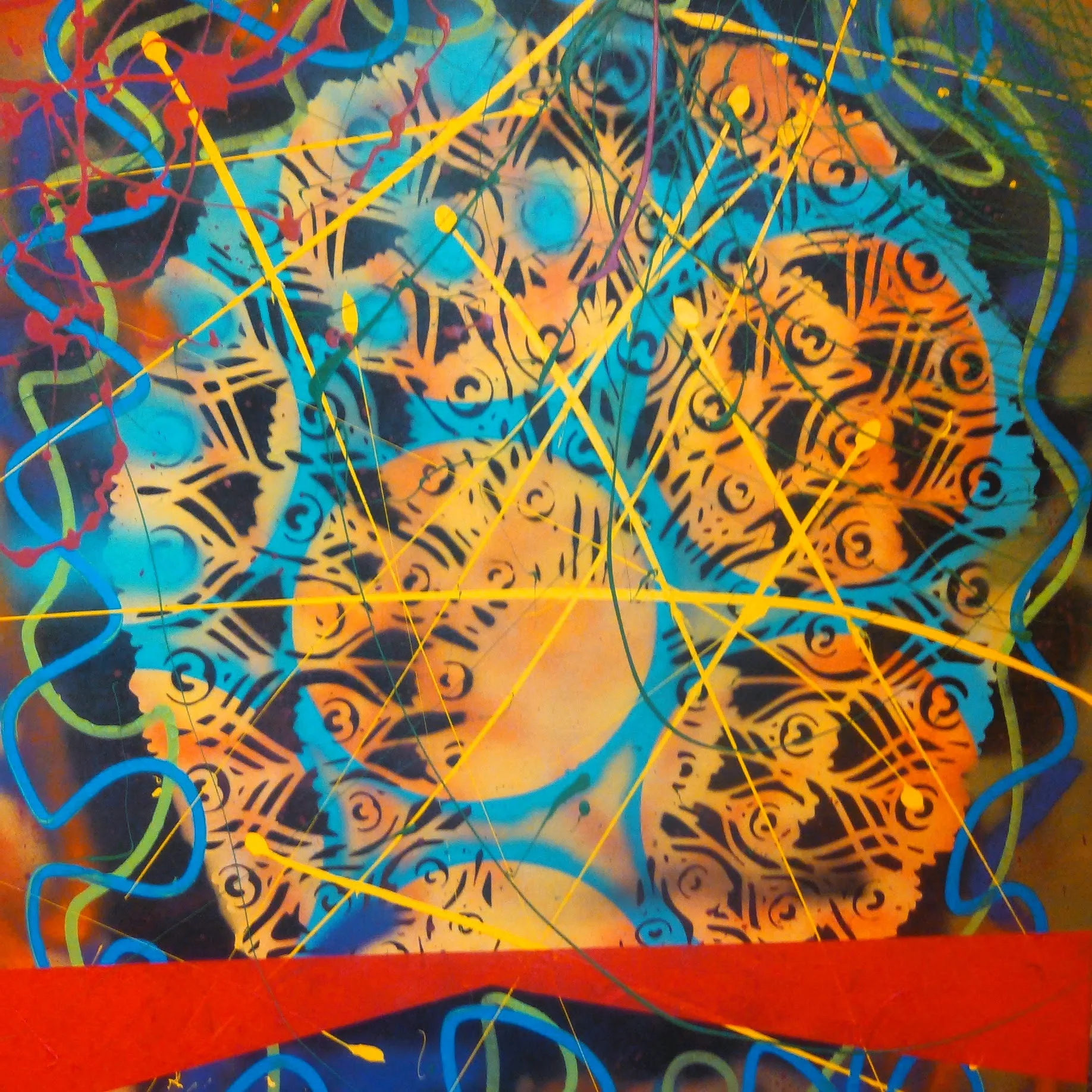 Peacock Sunrise II (detail)