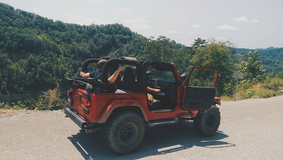 Sitting on top of Foreaseam Mountain in Hazard, KY. Photo: Gerry Seavo