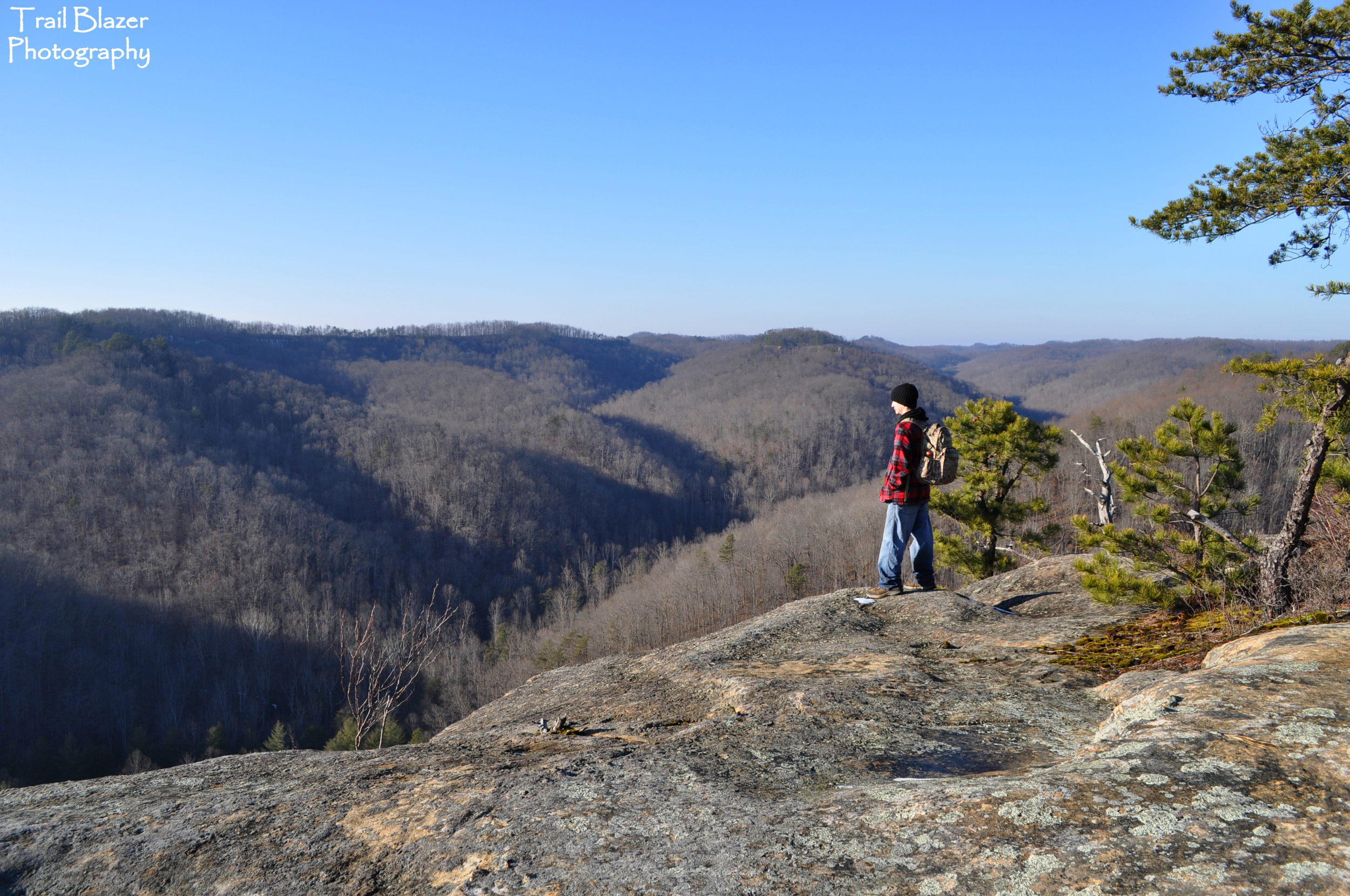 Looking out over the valley at Blackburn Rock.