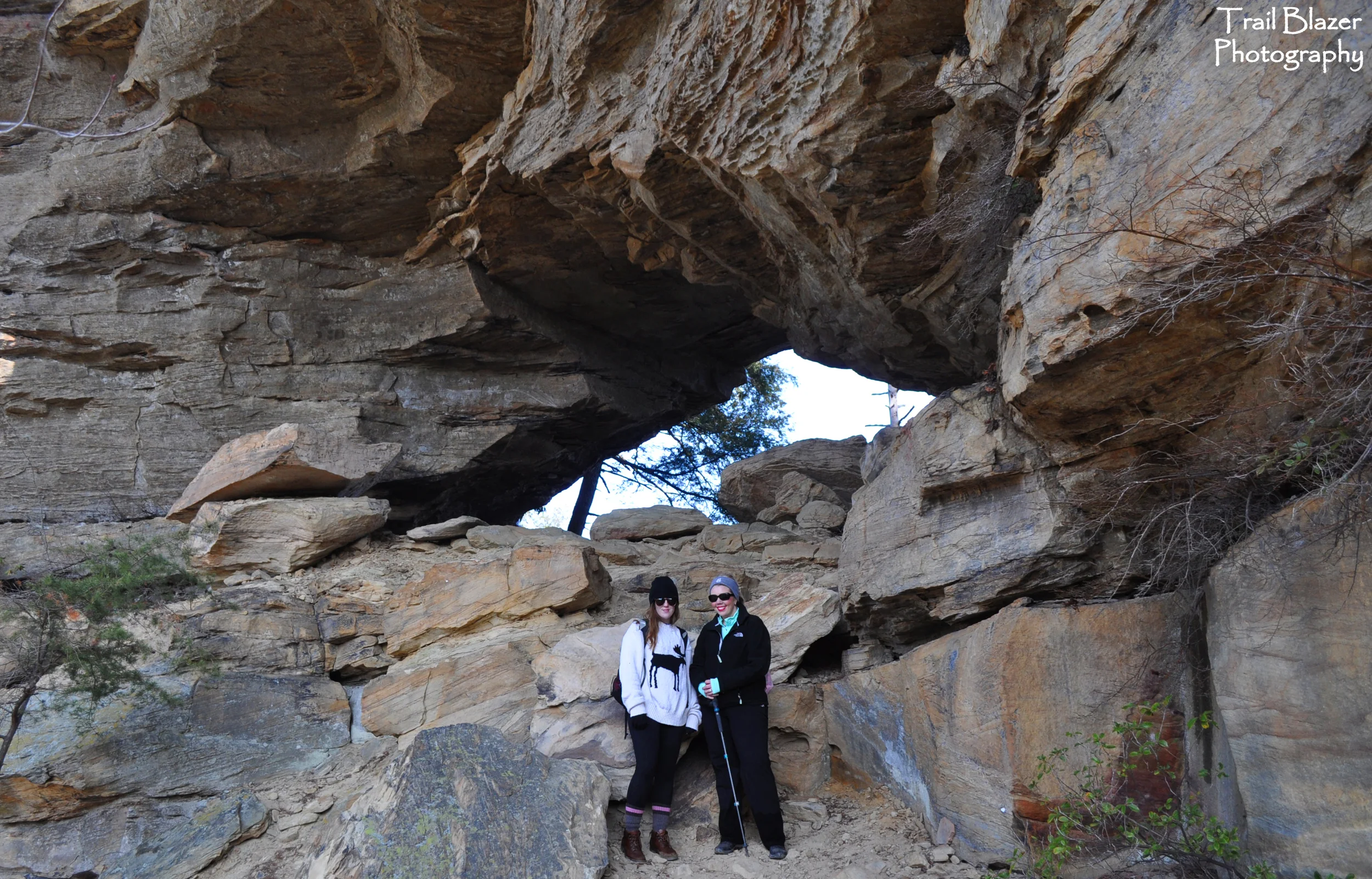 Lauren and Jenny at Castle Arch.