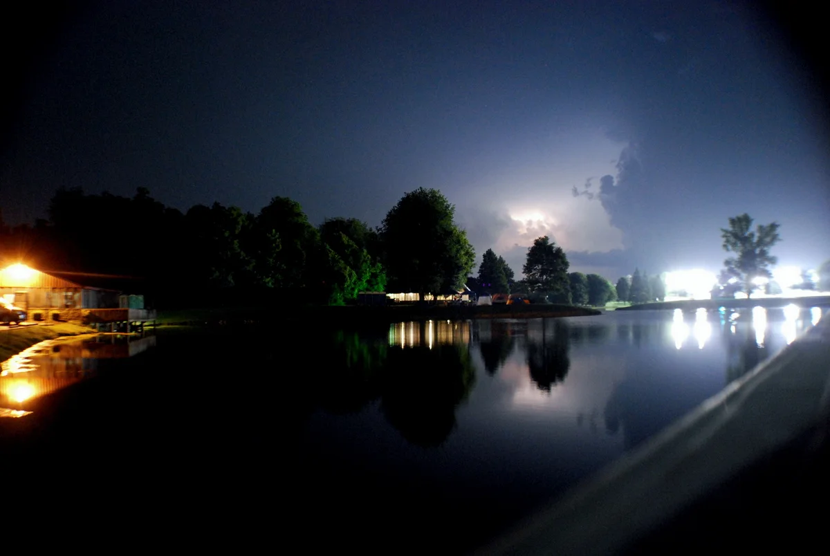 Lightning approaching Owensboro at ROMP on Thursday, June 25th.