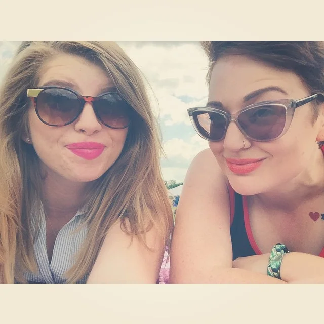 Cherise (me) and Lindsey at ROMP.