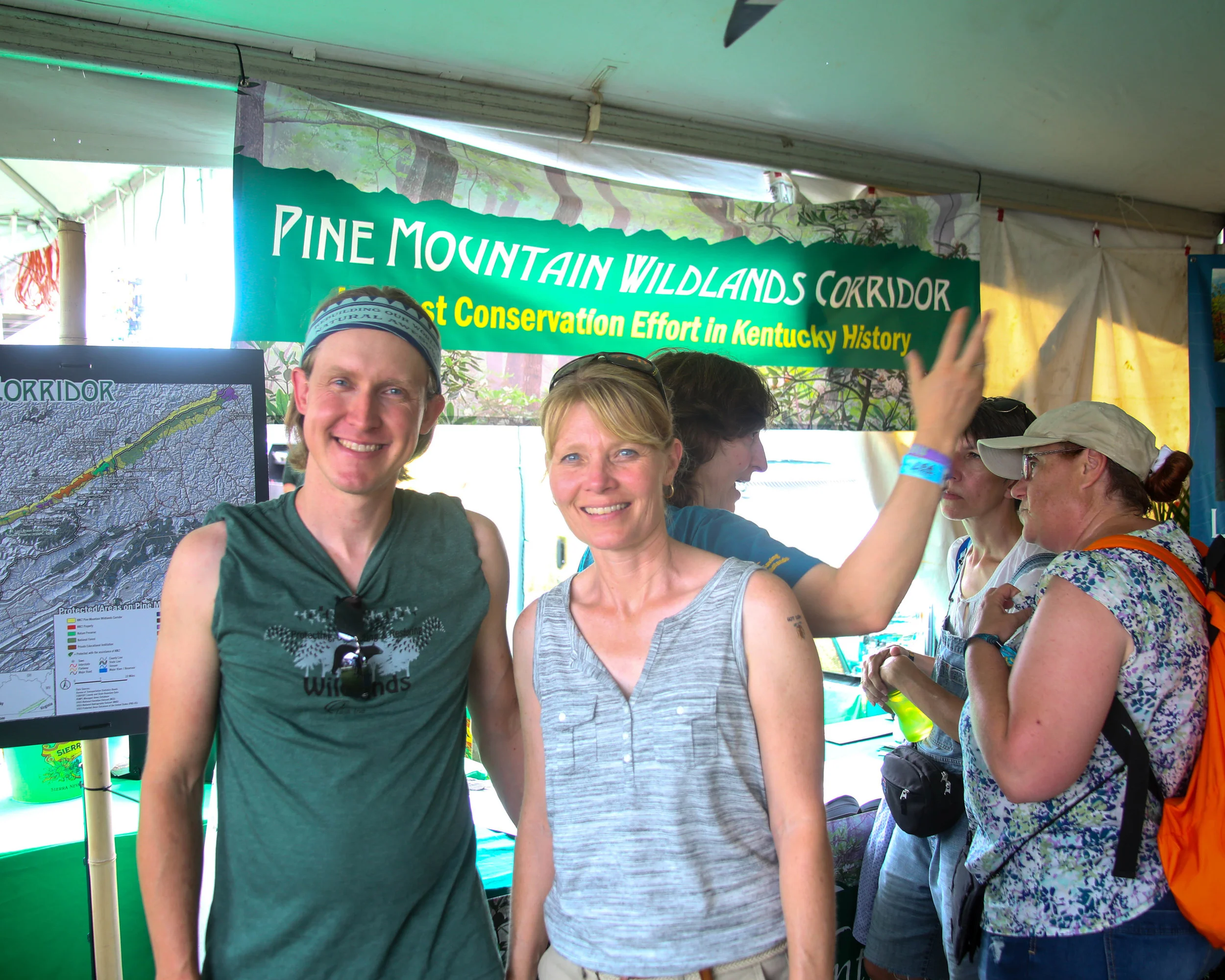 Preston Lacey and Donna Alexander of the Kentucky Natural Land Trust. Photo via Gerry Seavo James