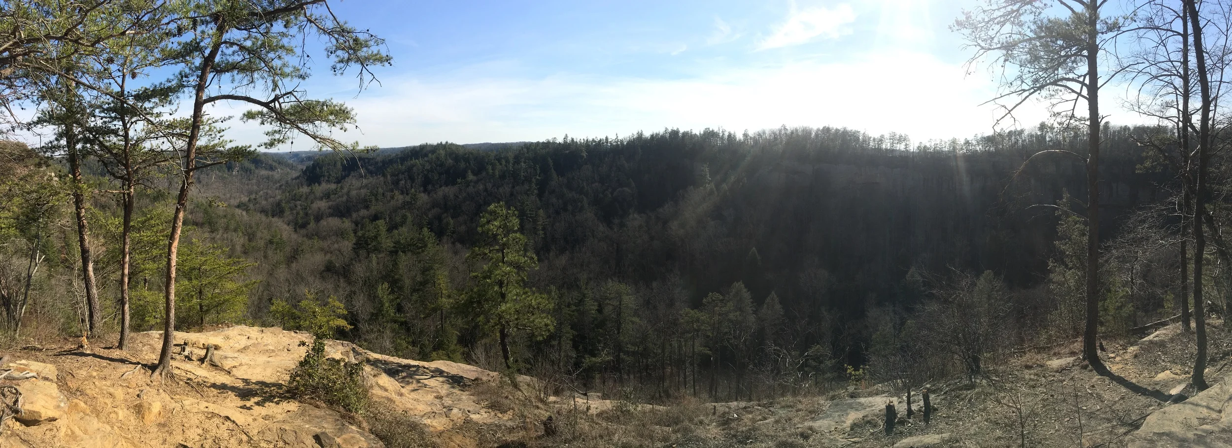 Look out at the top of Indian Staircase.