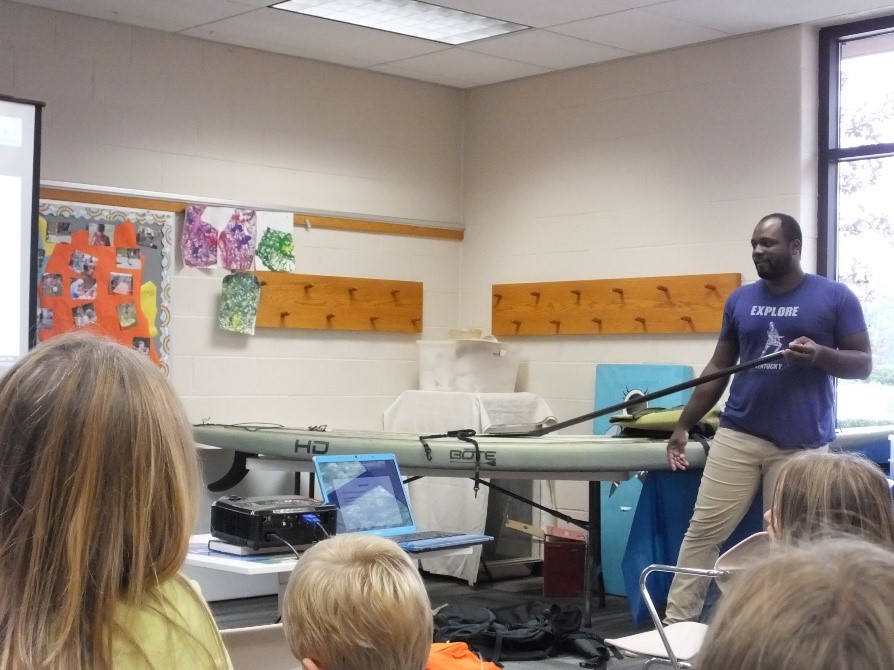 Gerry James presenting at the Mt Orab Public Library, Ohio