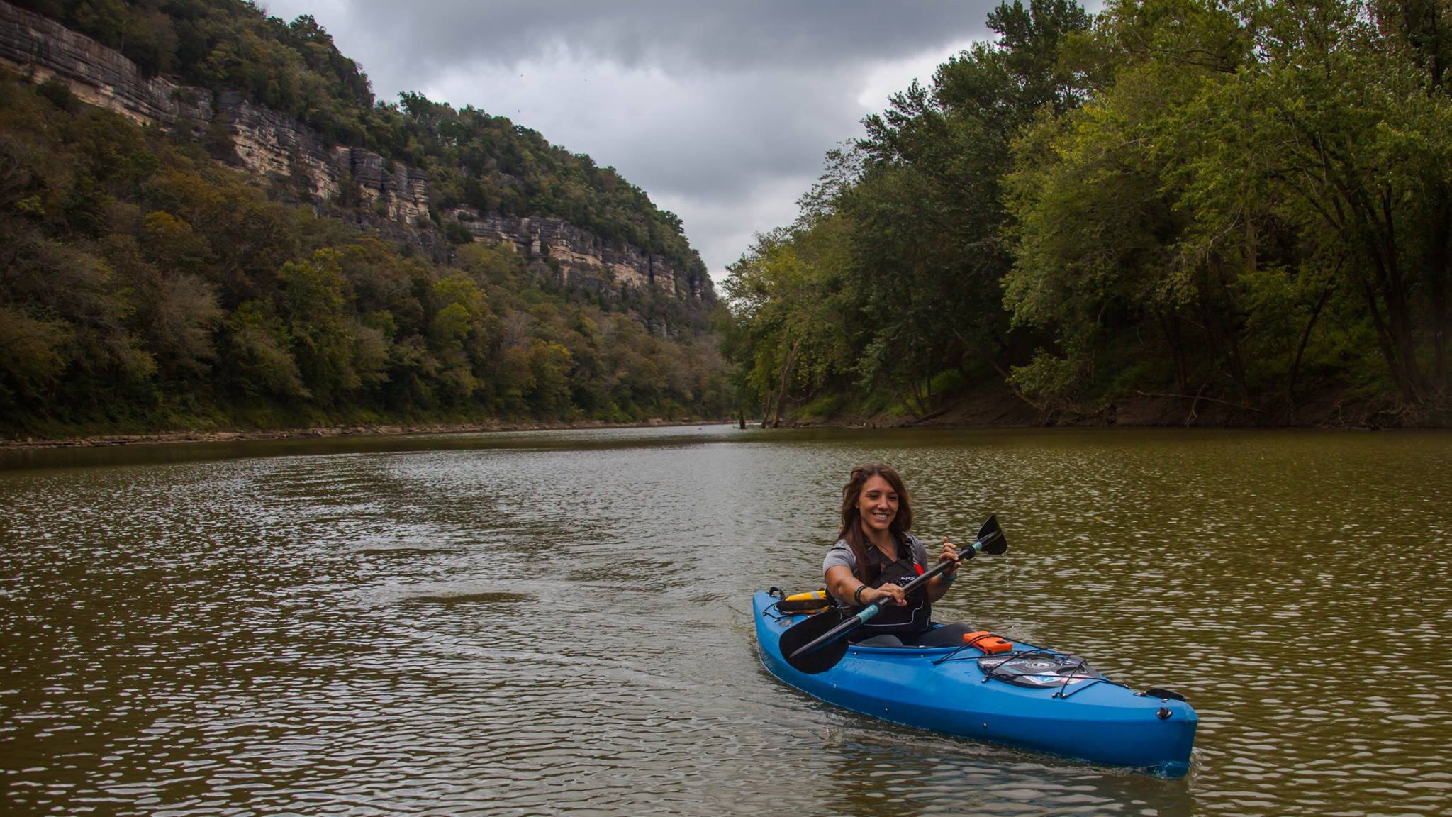 EKI's Shara Sumner, an ACA Level II Kayak Instructor. Photo via Gerry James
