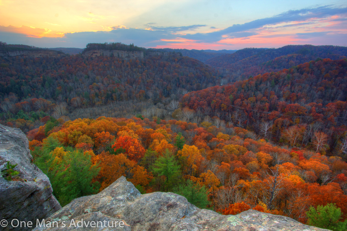 Chimney Tops Sunset