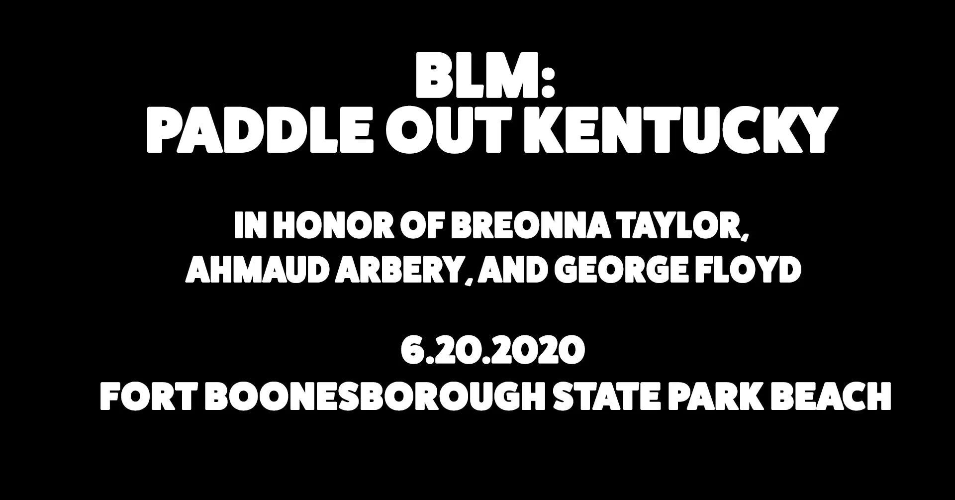 Black Lives Matter Paddle Out Kentucky 
