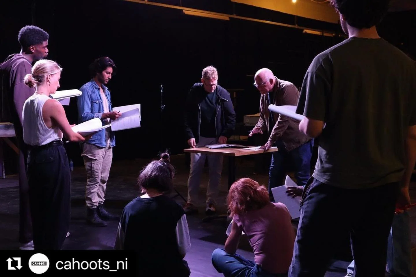 Day one with @cahoots_ni complete ✅

What a brilliantly busy first day working with our magnificent team on The Vanishing Elephant! 

We are so excited to begin working on this new piece! 

The Vanishing Elephant is supported by @cultureireland and t