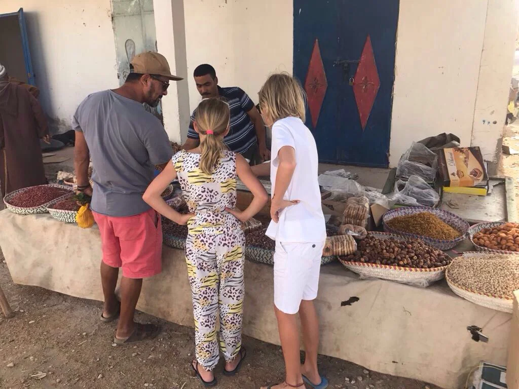 Client's children enjoying the souk