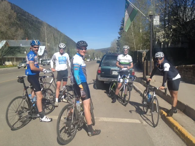 Travis, John, Rick, Tim and Buster. Buster is from Florida and rode stronger than most of us.