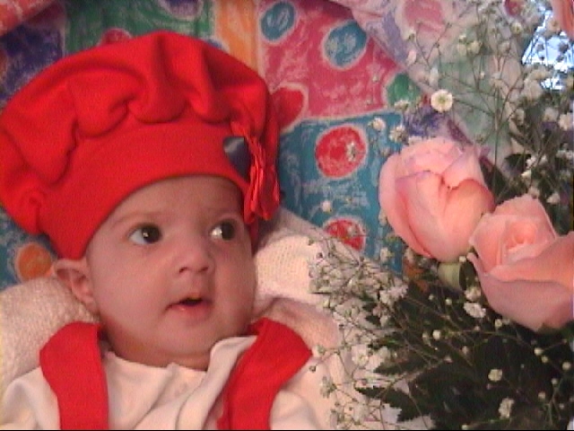 Hope was a woman of many hats-this red one a real favorite.