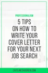 5 Tips on how to write a cover letter with your resume — caitlin e shogren