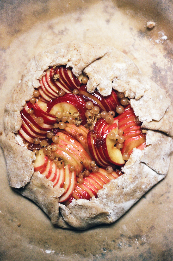 white peach, pecan, and muscovado galette | apt 2b baking co