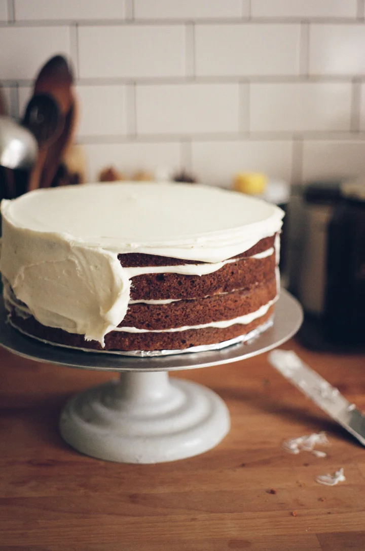carrot cake with cream cheese frosting | apt 2b baking co