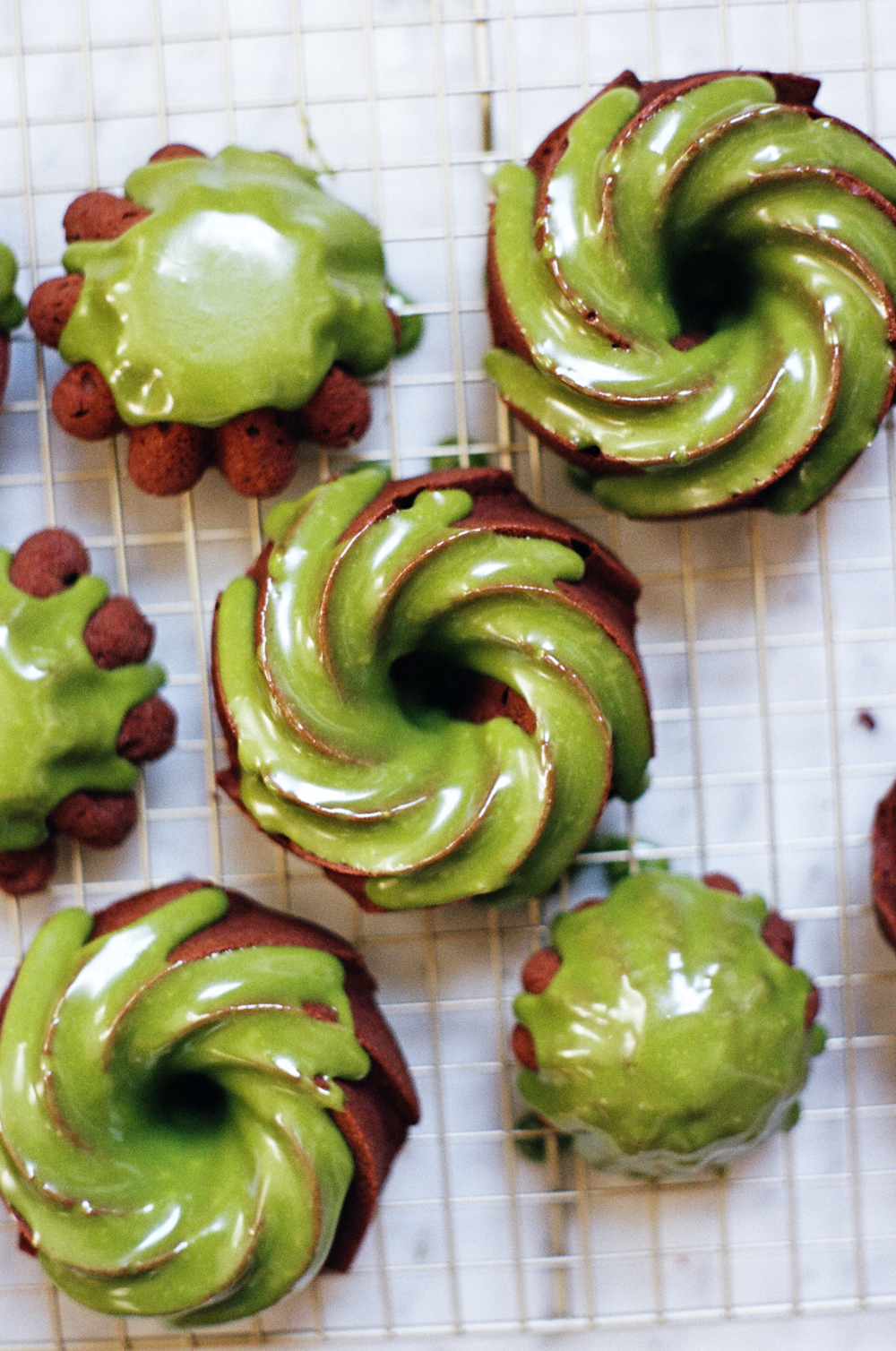 Chocolate Pound Cakes with Matcha White Chocolate Ganache | apt 2b baking co