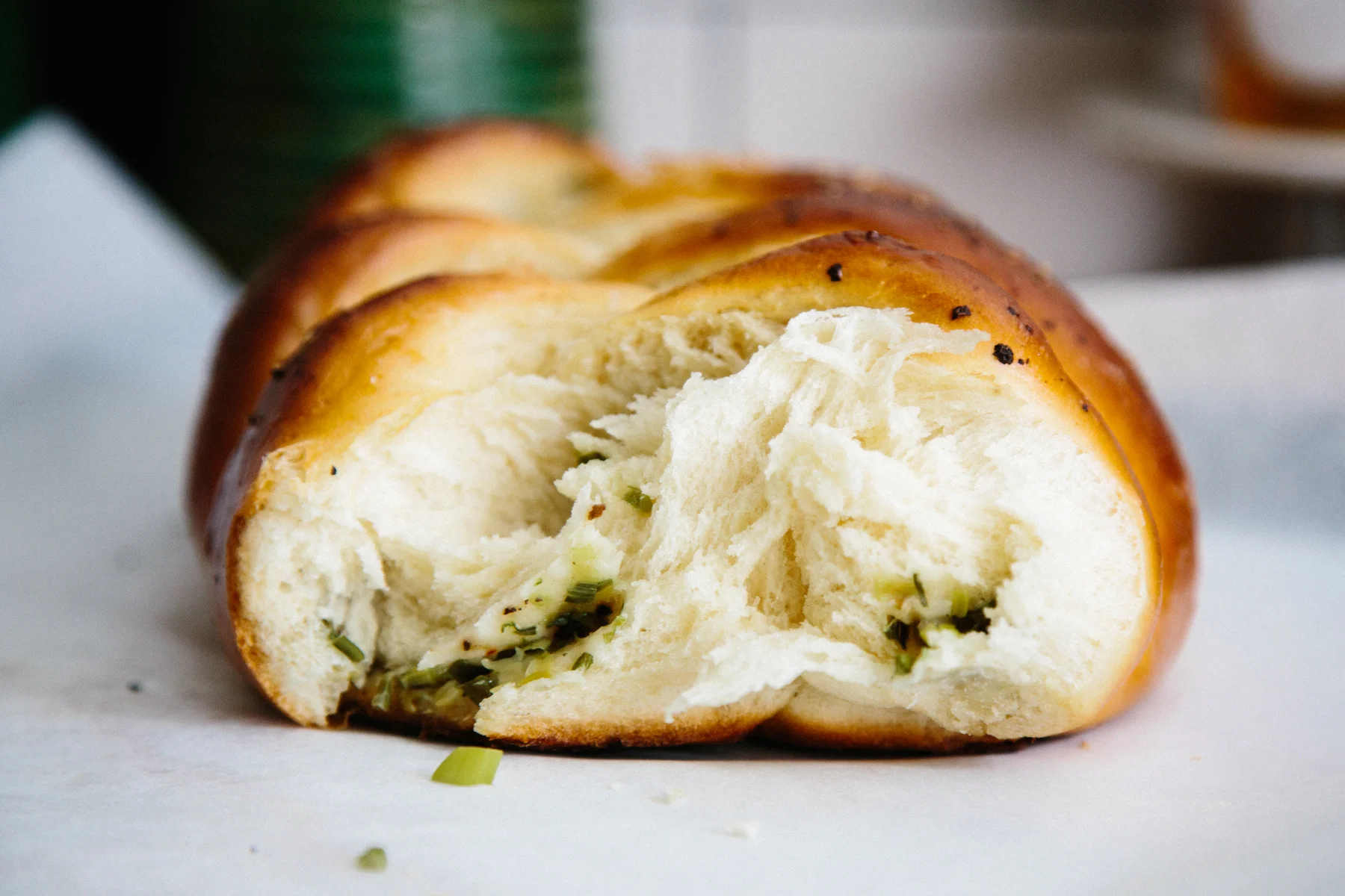 scallion pancake challah | apt 2b baking co