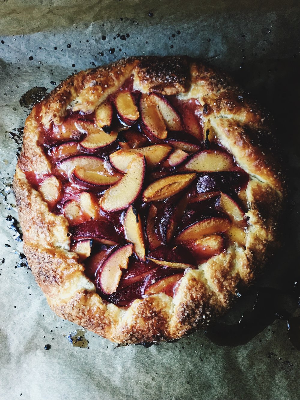 plum galette