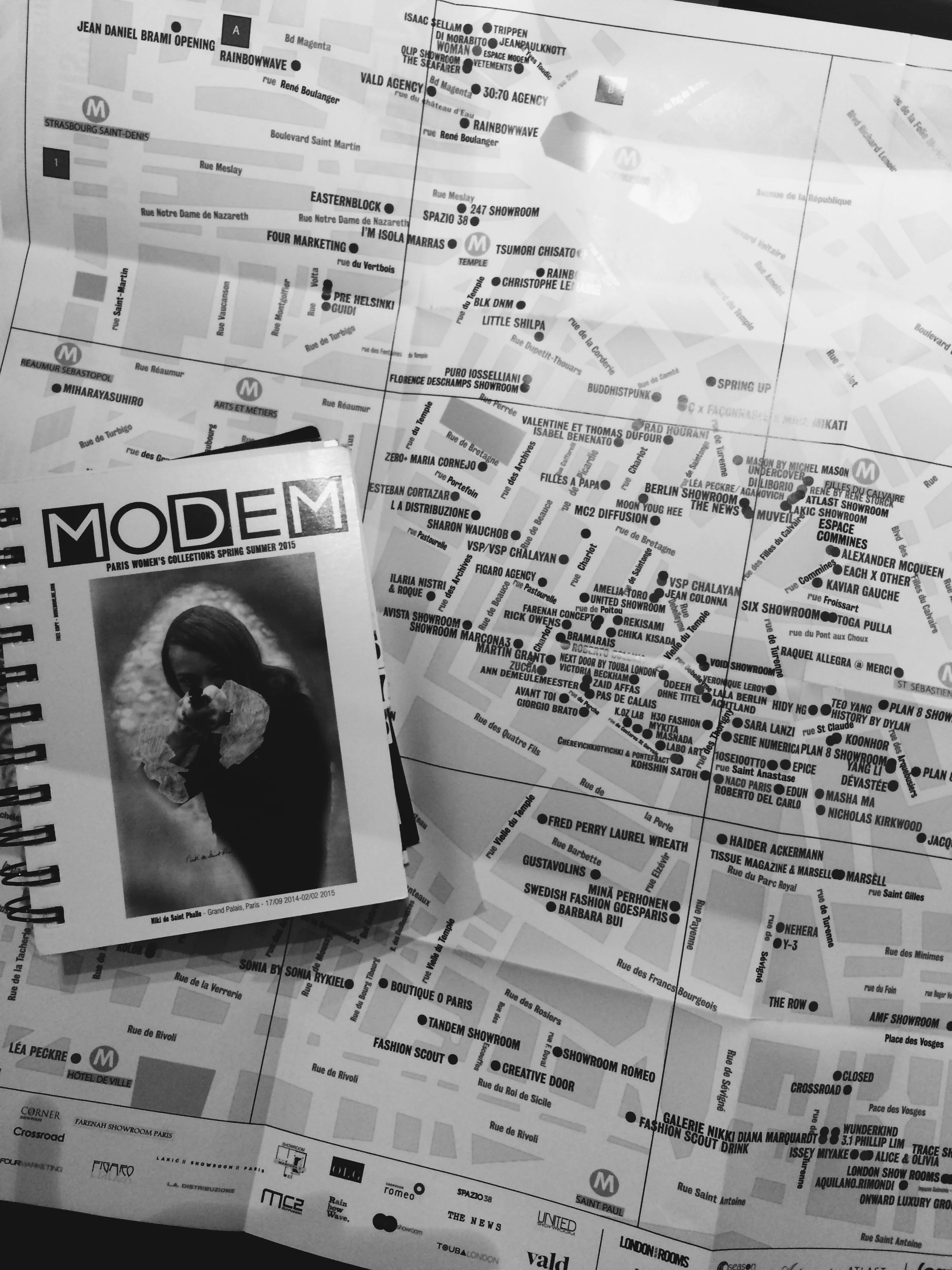 PFW bible - book of shows/events with map