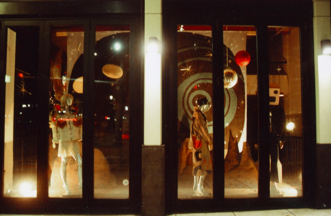 Collaboration between Amy Fisher Price and myself - Commissioned by Bedrock Detroit and 1xRun to create a window installation in an empty retail space located at Gratiot and Broadway in downtown Detroit. The display features reworked vintage Levis and Dior jackets by three local artists selected from a previous exhibition I curated.