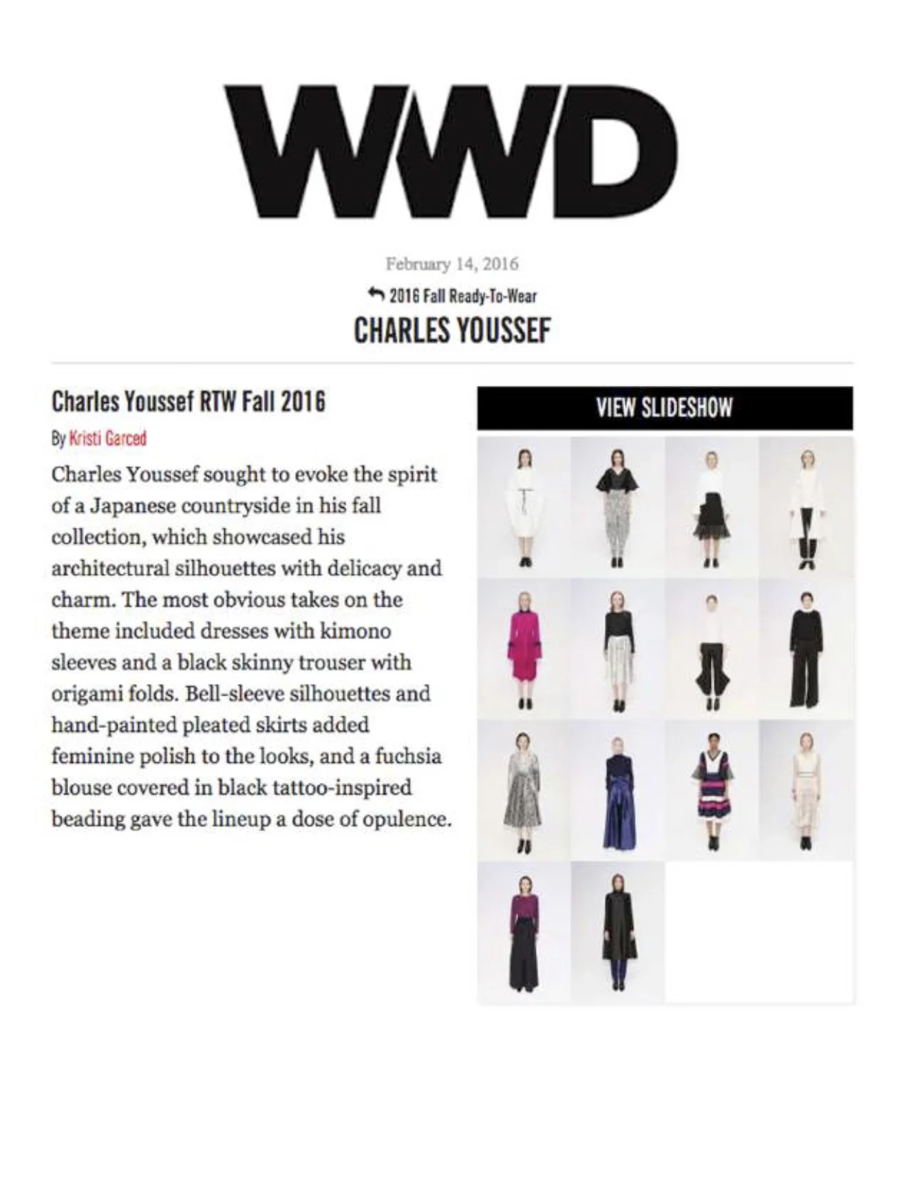 WWD, FEBRUARY 2016