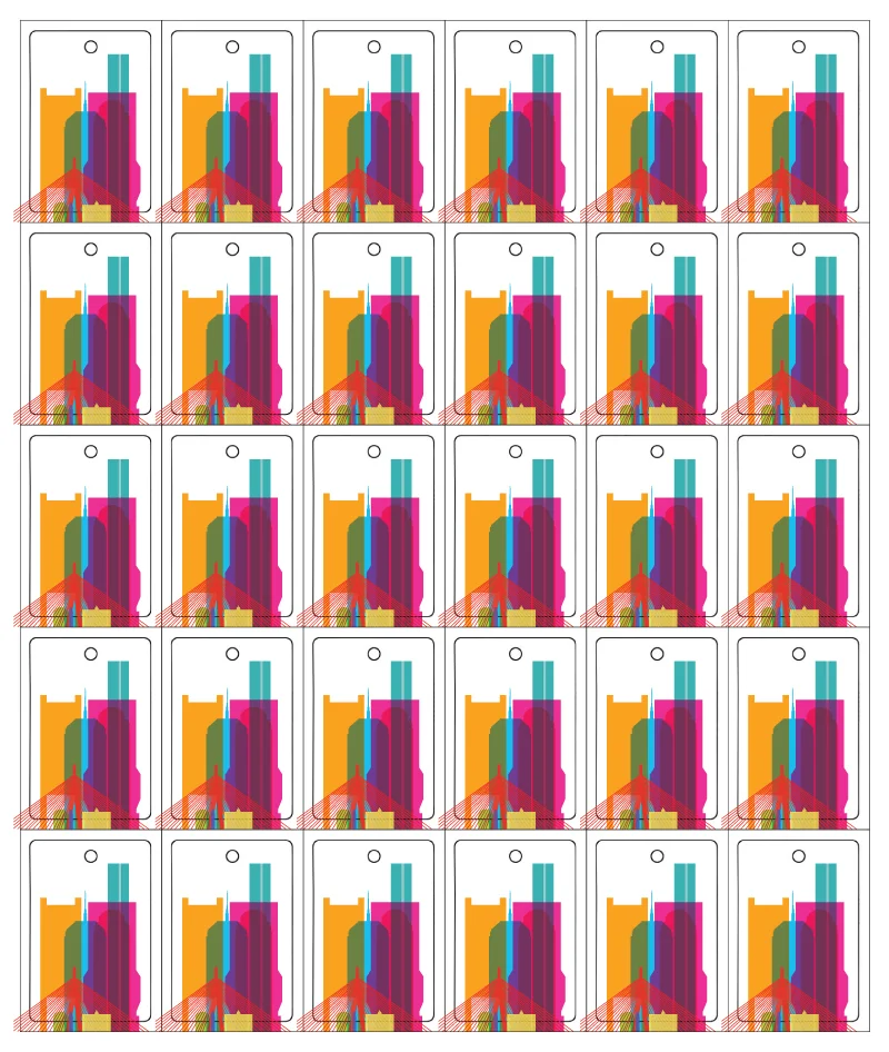  Luggage Tag Dieline 