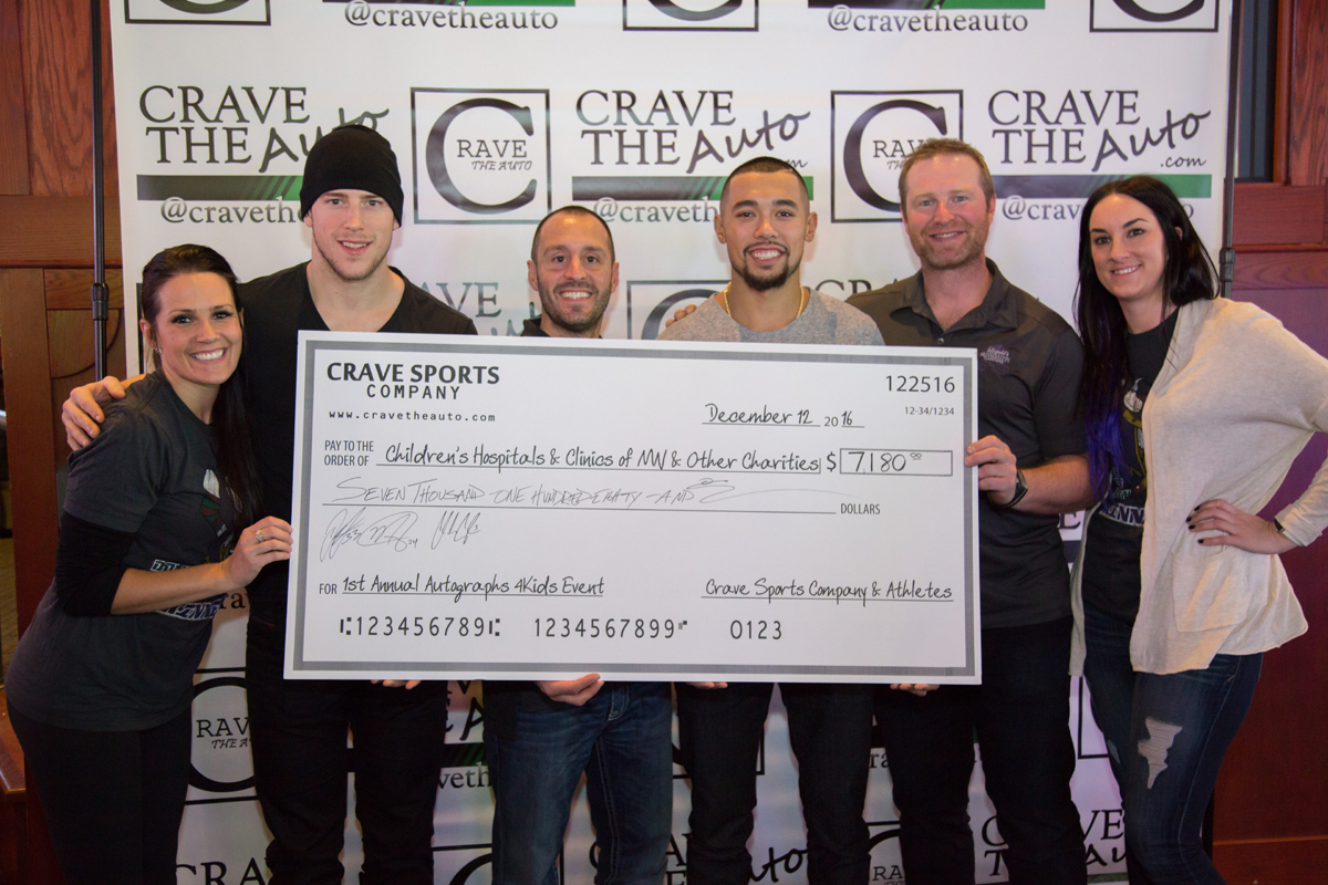 Players who attended this amazing night: Charlie Coyle, Matt Dumba, Jordan Leopold, Jeremiah Sirles, Chuck Foreman, Matt Blair, Trae Waynes & Zach Line