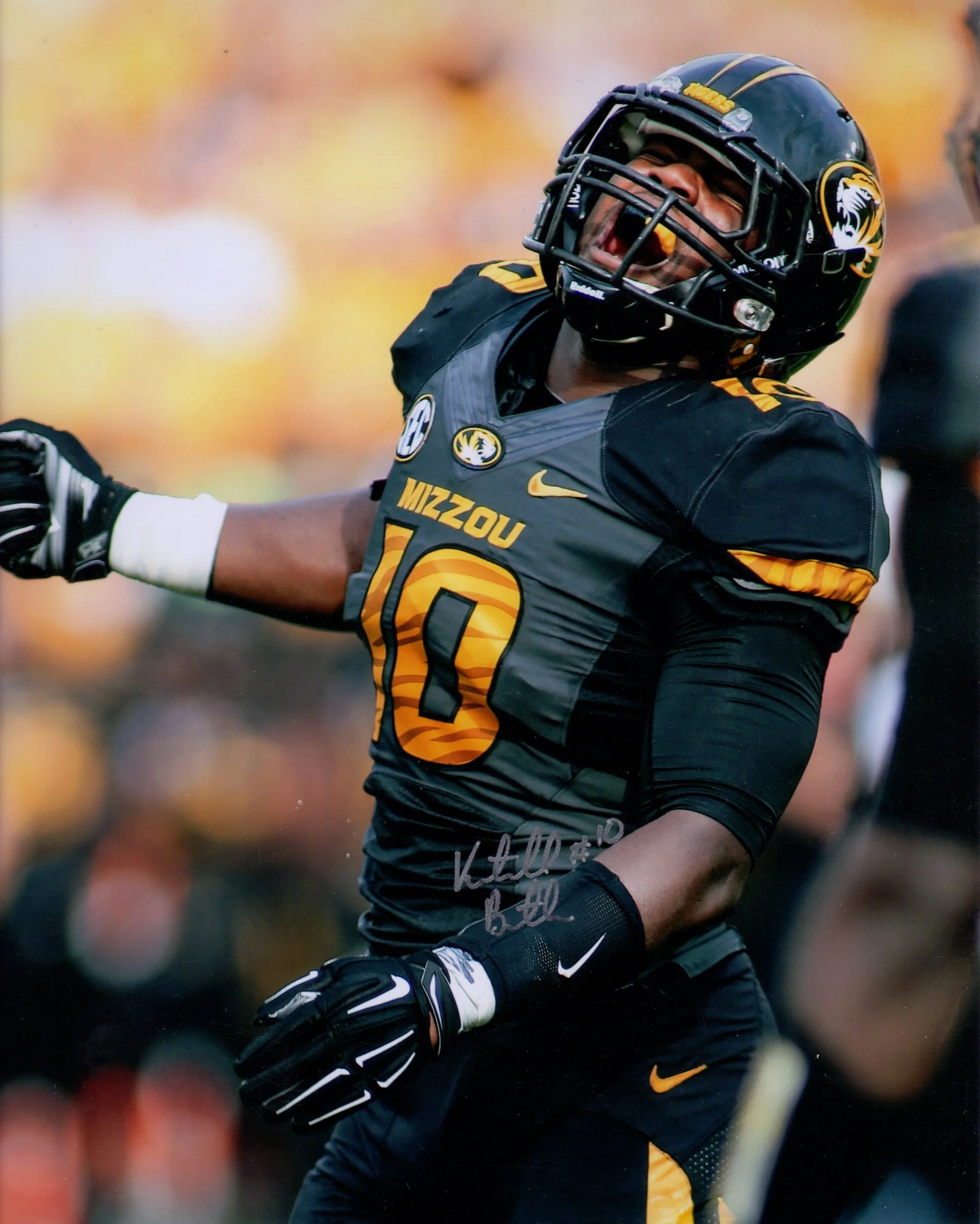 Kentrell Brothers Mizzou "Scream" Autographed Photo (Vikings)