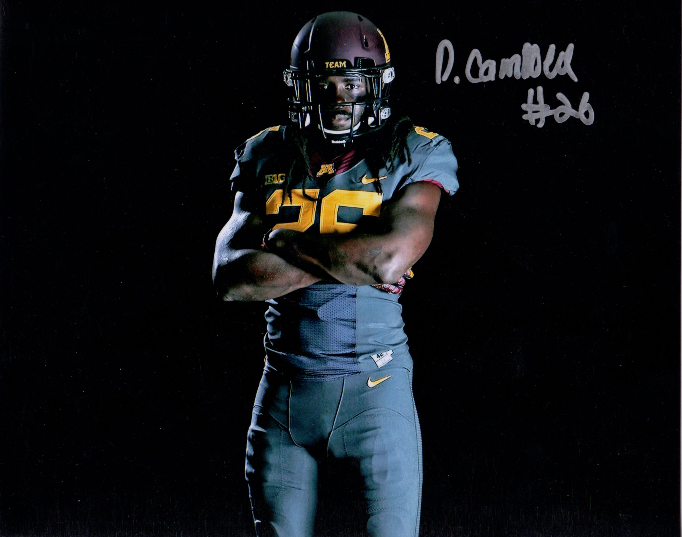 De'Vondre Campbell Autographed Minnesota 8x10 Photo (Falcons)