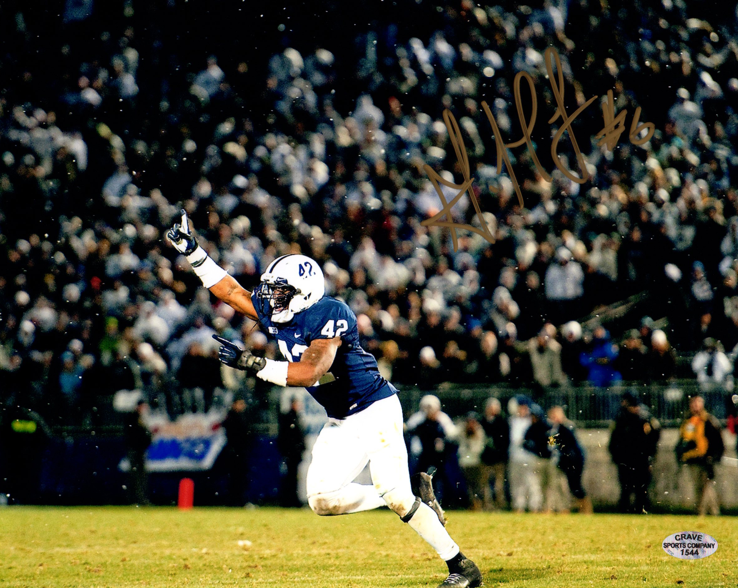 Gerald Hodges Penn State Autographed Photo (Cardinals)