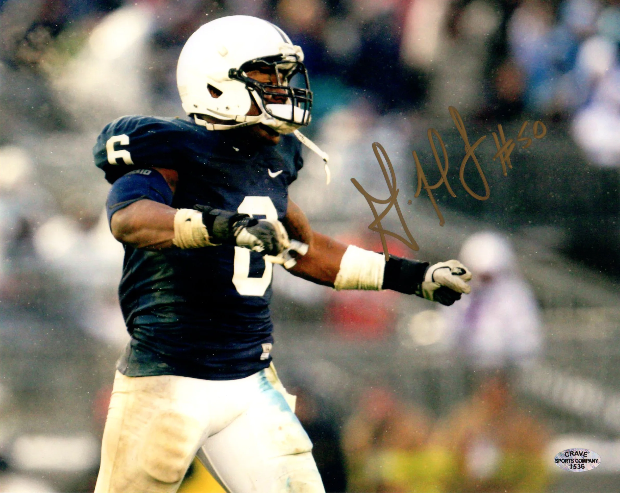 Gerald Hodges Penn State Autographed Photo (Cardinals)