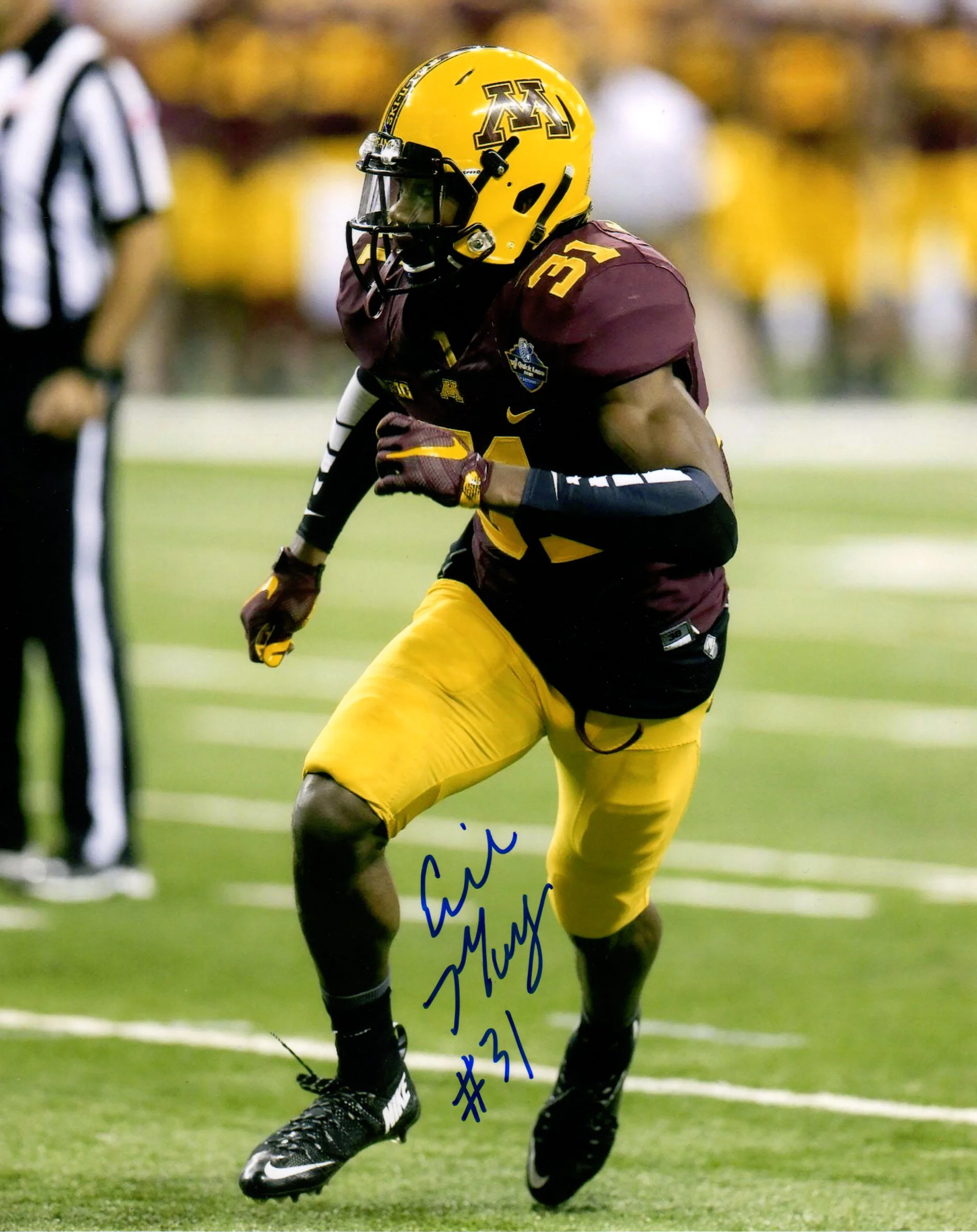 Eric Murray Minnesota Autographed 8x10 Photo (Chiefs)