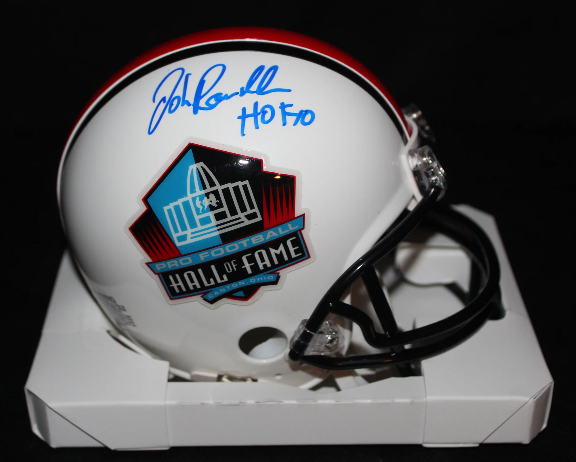 John Randle Autographed HOF Mini Helmet