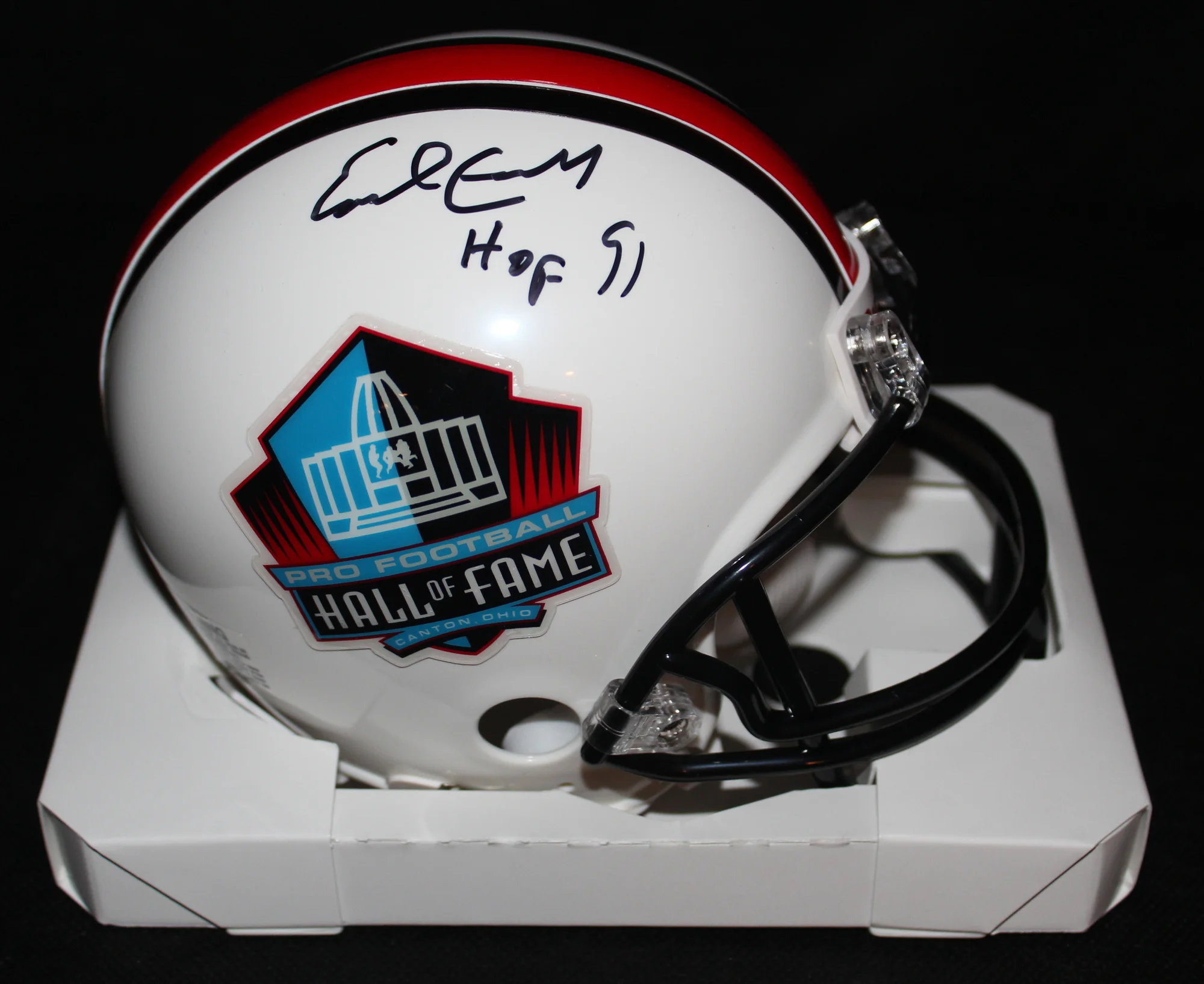 Earl Campbell Autographed HOF Mini Helmet