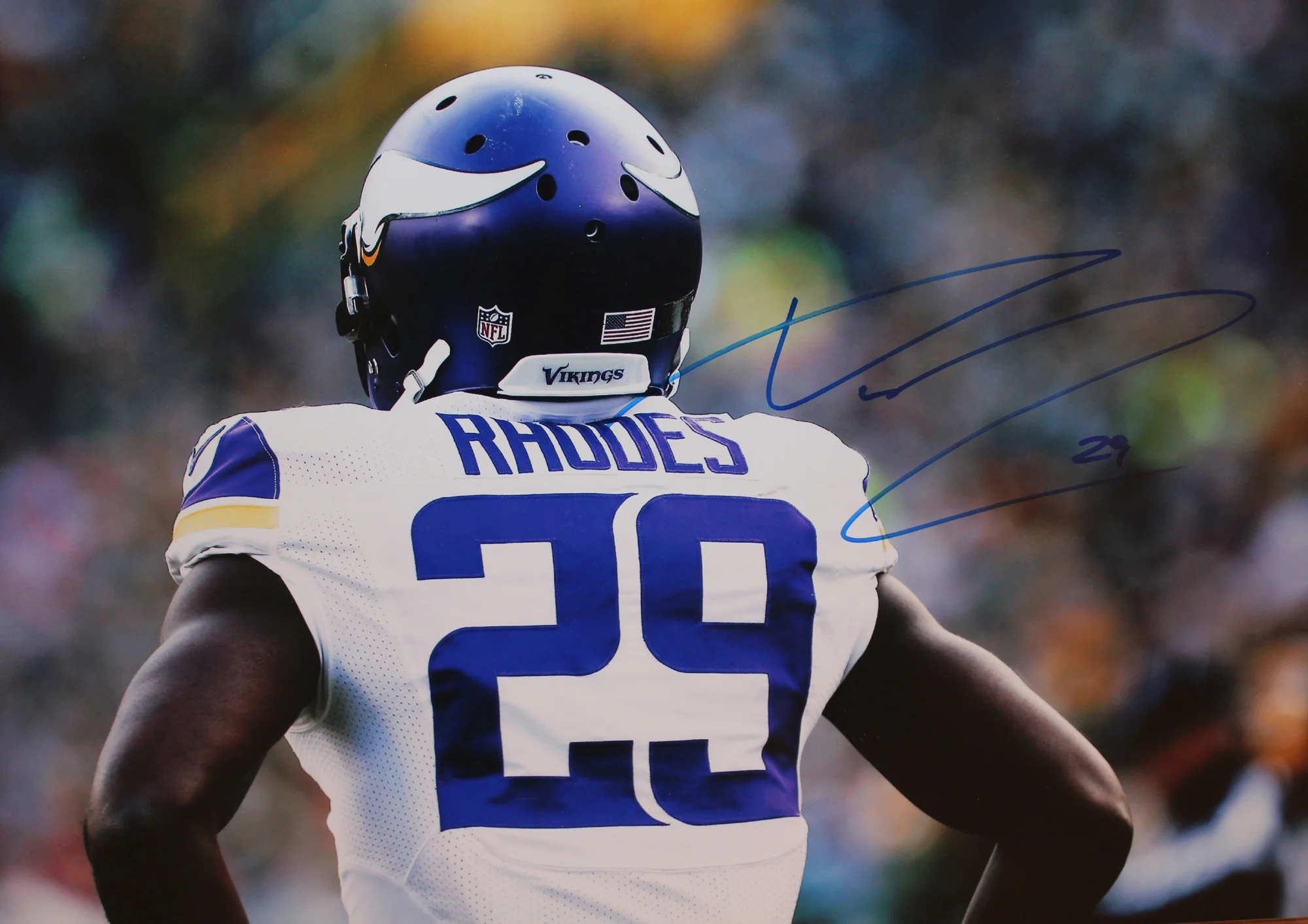 Xavier Rhodes Vikings Autographed 12x18 Photo (Color or Spotlight)