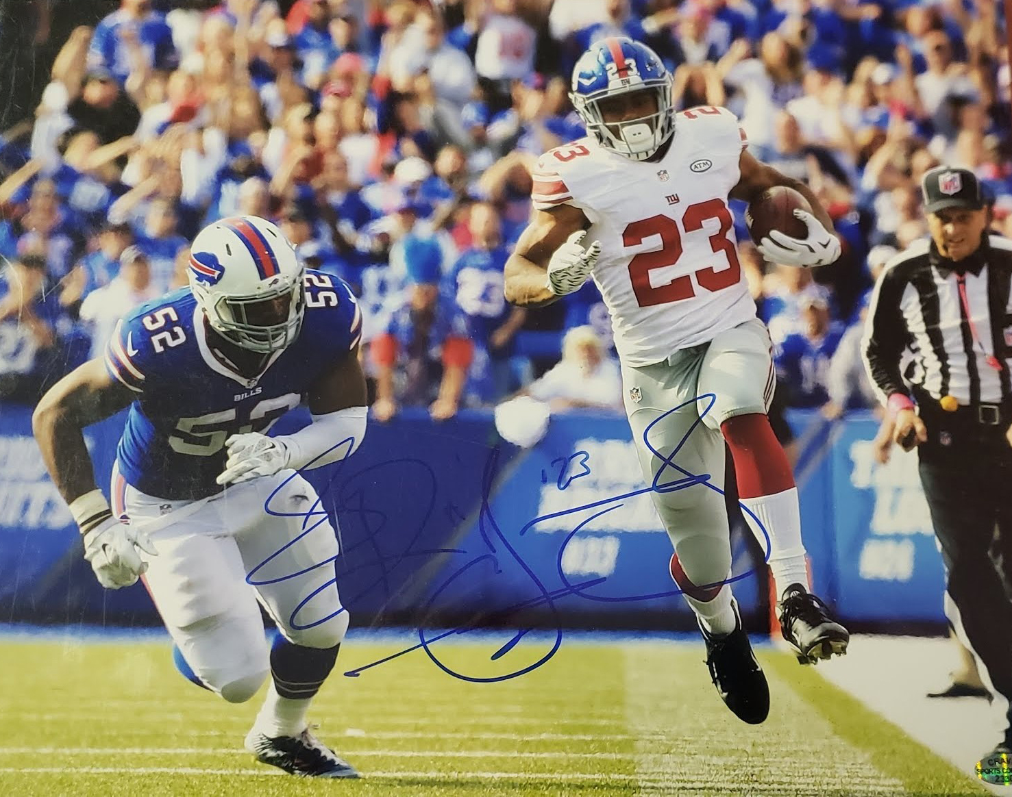 Rashad Jennings Giants Autographed 11x14 Photo