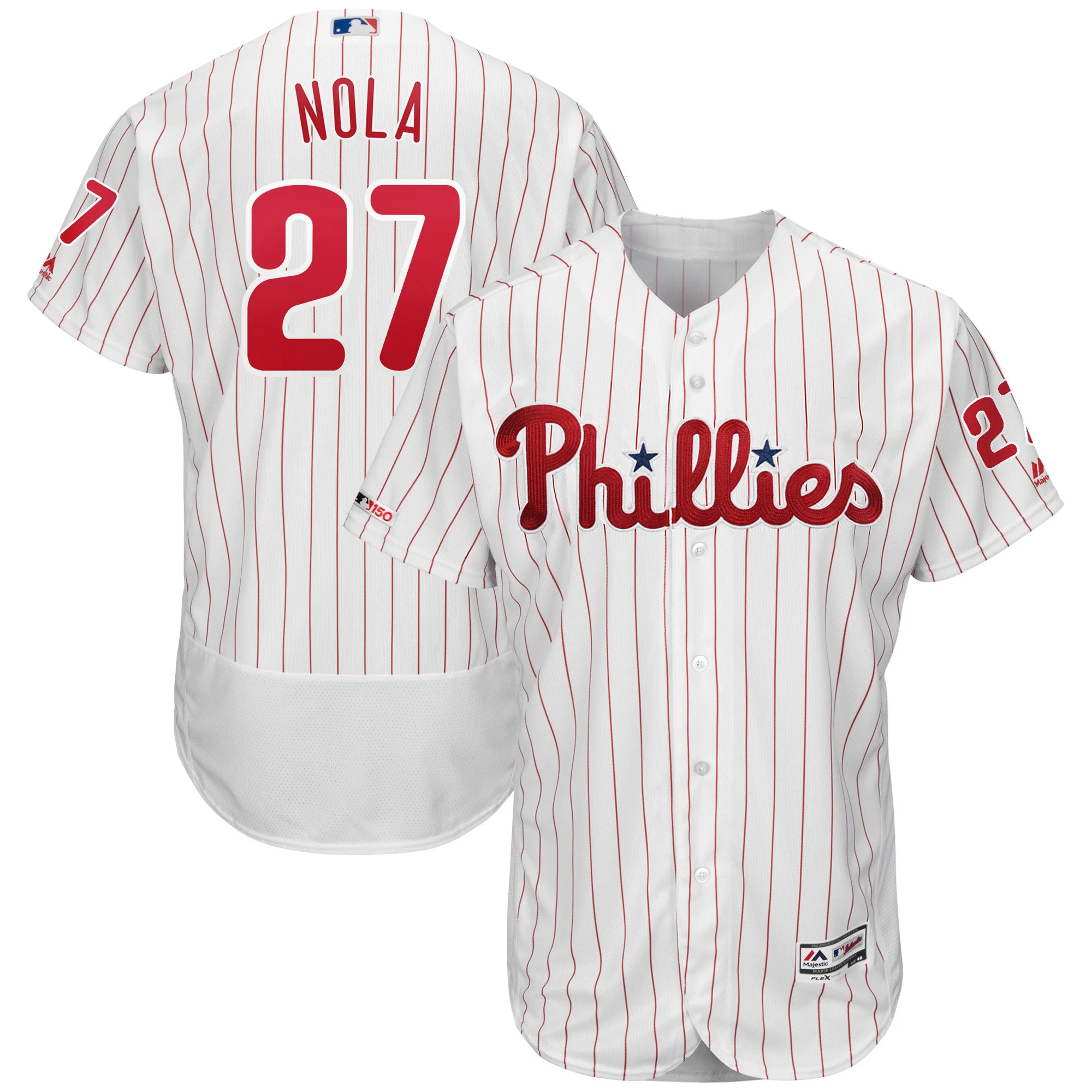 Replica or Authentic Nola Pinstripe Phillies Jersey