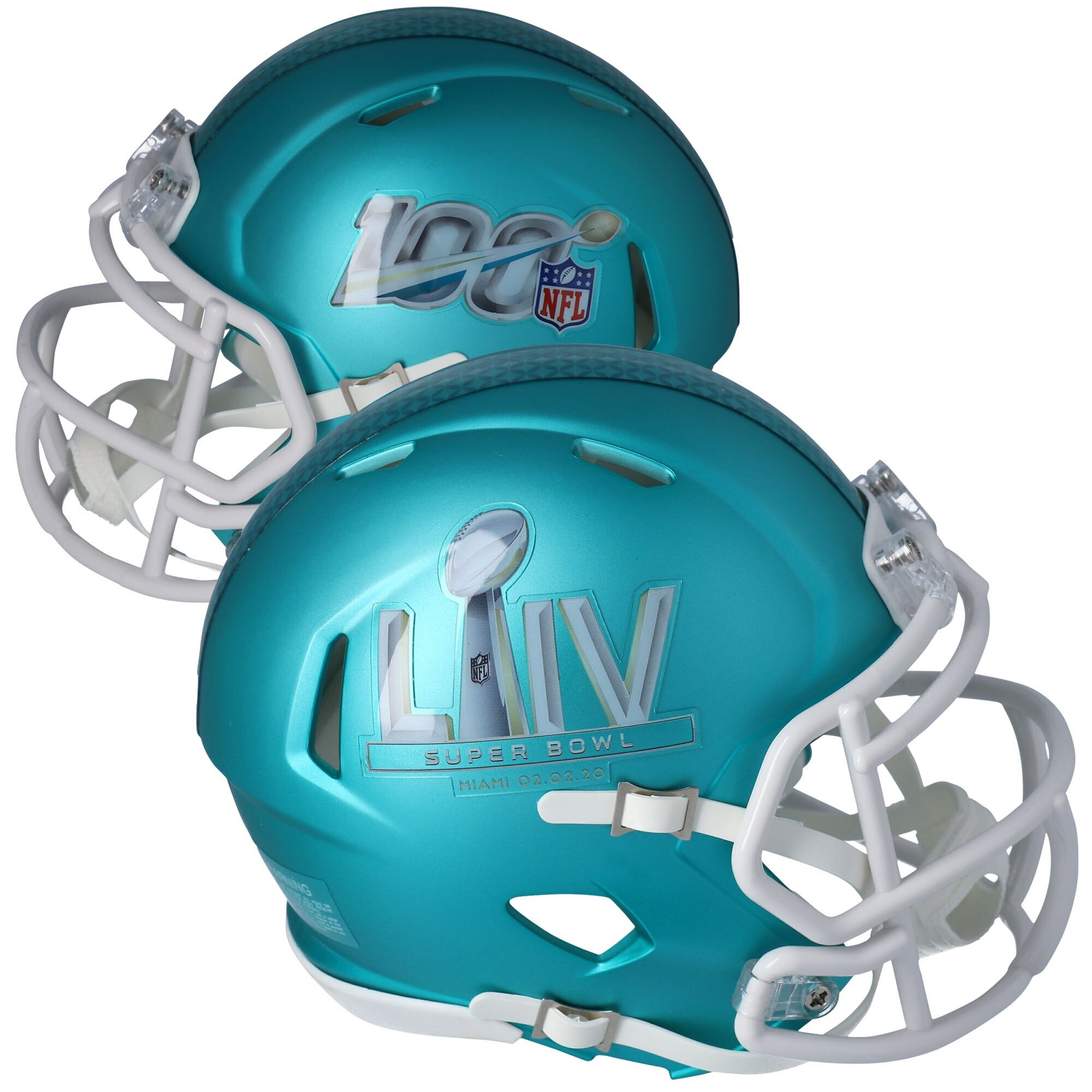 New Riddell Super Bowl LIV 54 Speed Mini Football Helmet Miami 2020