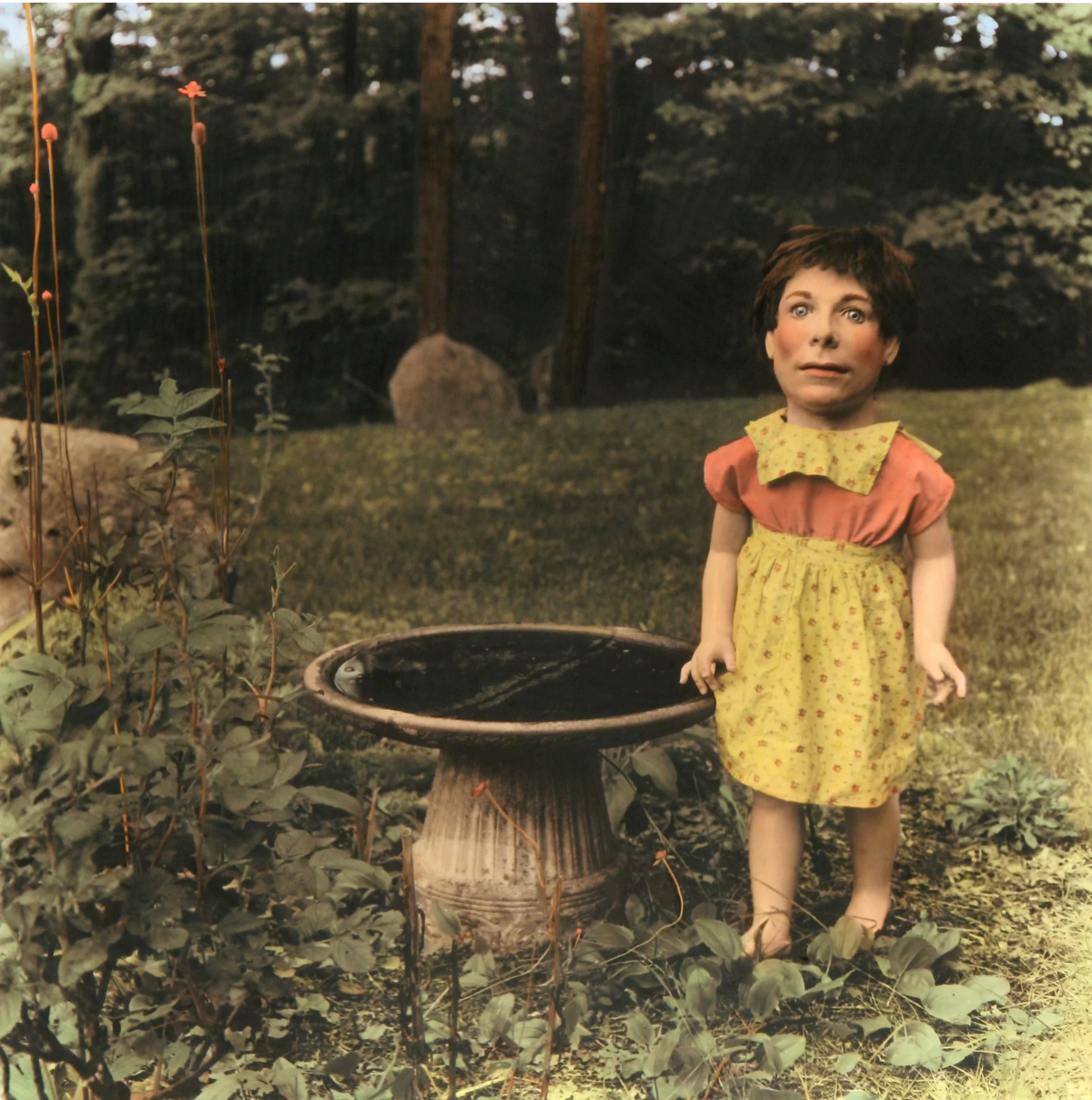 Doll with Bird Bath