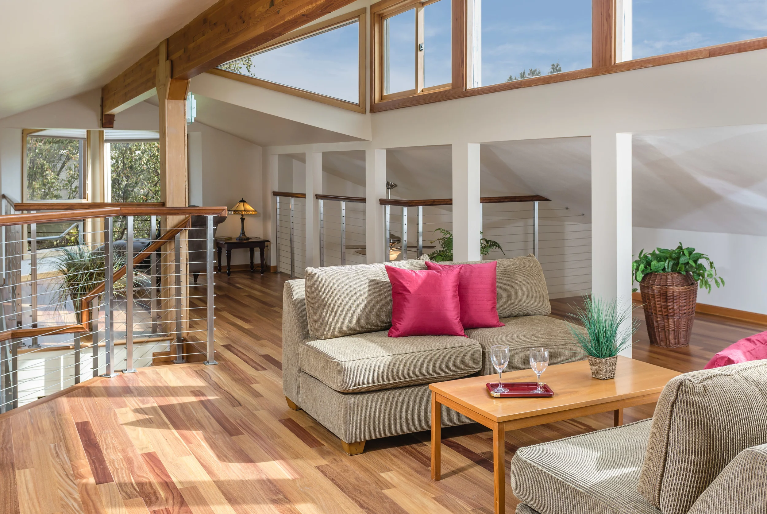 A combination of Sunlight and several off camera flashes really bring this space to life.