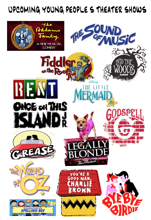 Shows under consideration for the 2014 Season. Not all shows for all ages!