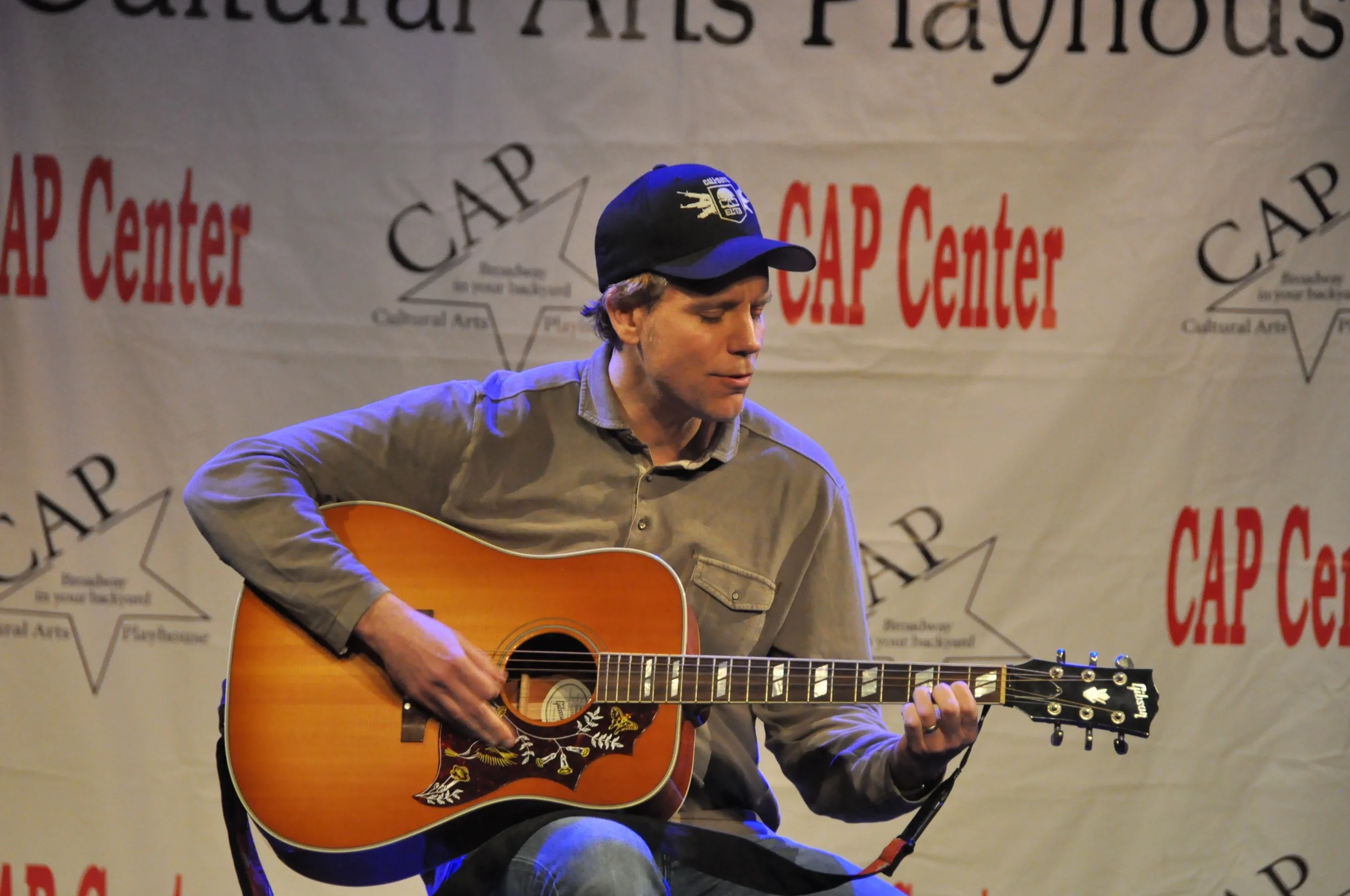 Adam Pascal sings at his master class at the CAP Center