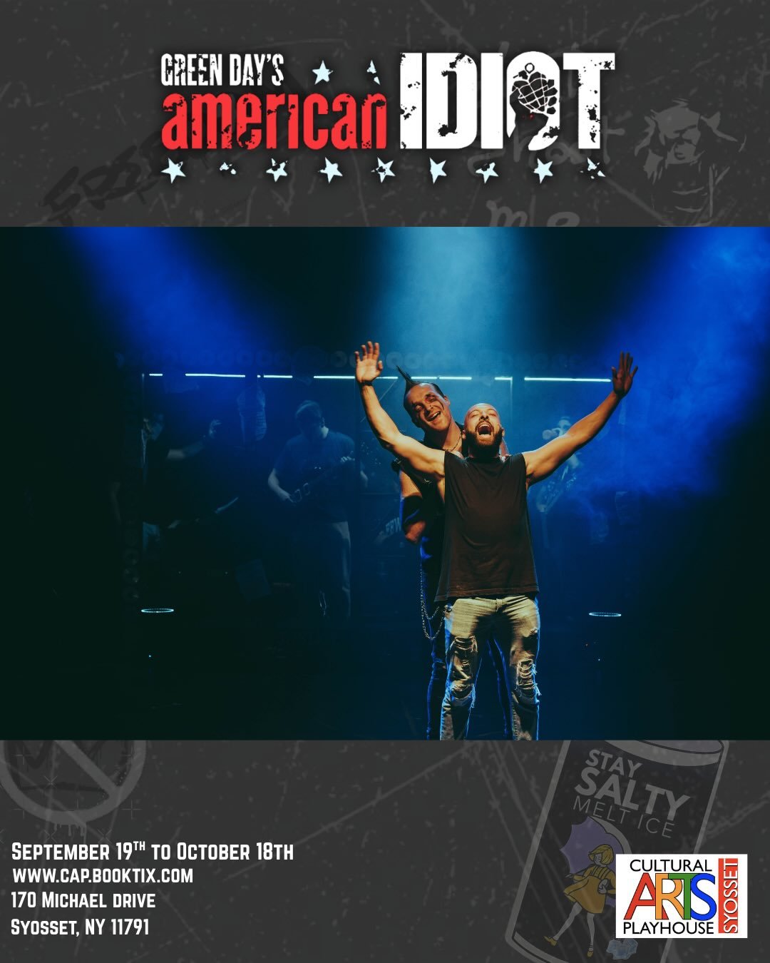It&rsquo;s time to wake up! September&rsquo;s ended! #AmericanIdiot is back all weekend!

CAP.BookTix.com || (516) 694.3330

#CAPSyosset #CAPIdiot #ThingsToDoLI