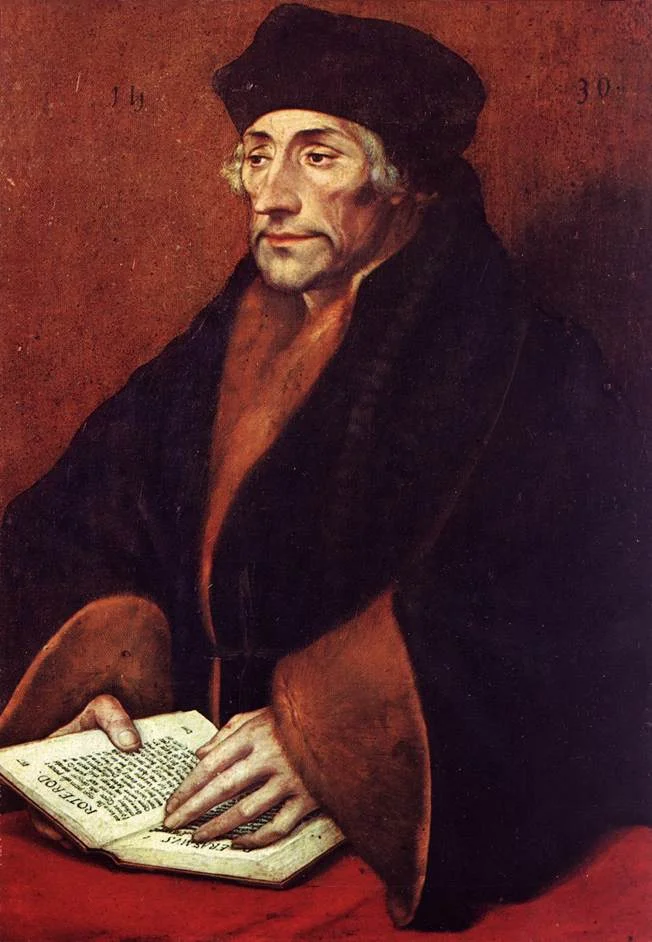 Erasmus by Hans Holbein the Younger [Public domain], via Wikimedia Commons.&nbsp;