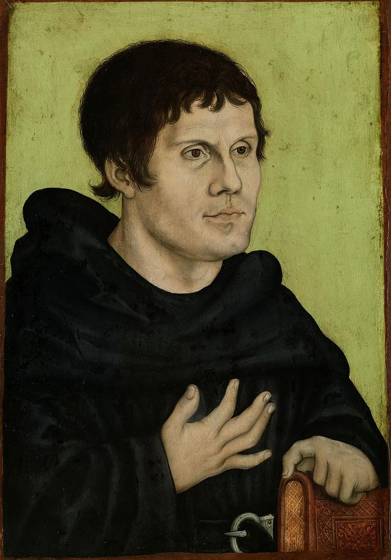 Martin Luther by Lucas Cranach the Elder [Public domain], via Wikimedia Commons