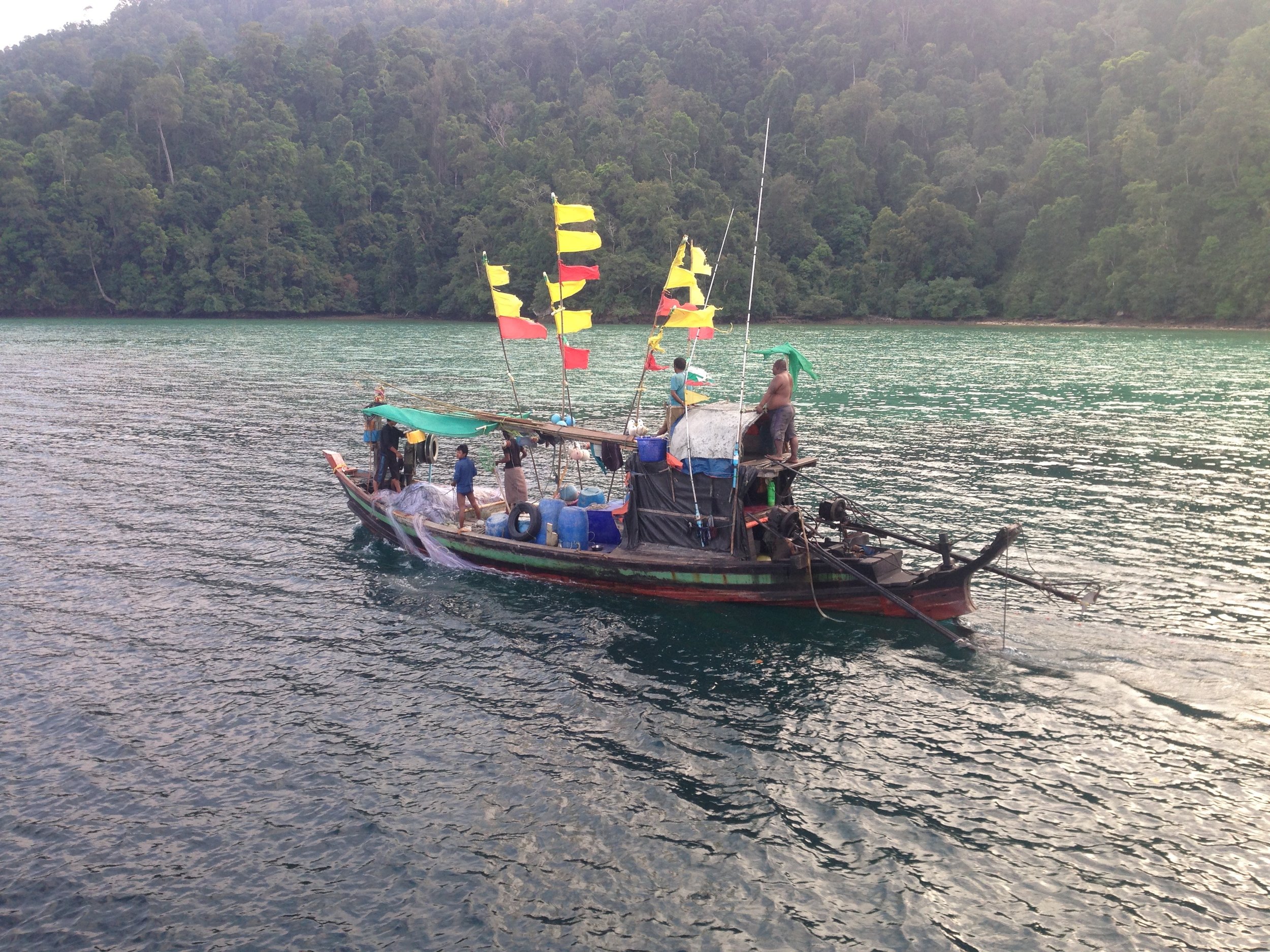 Burmese fishing boat