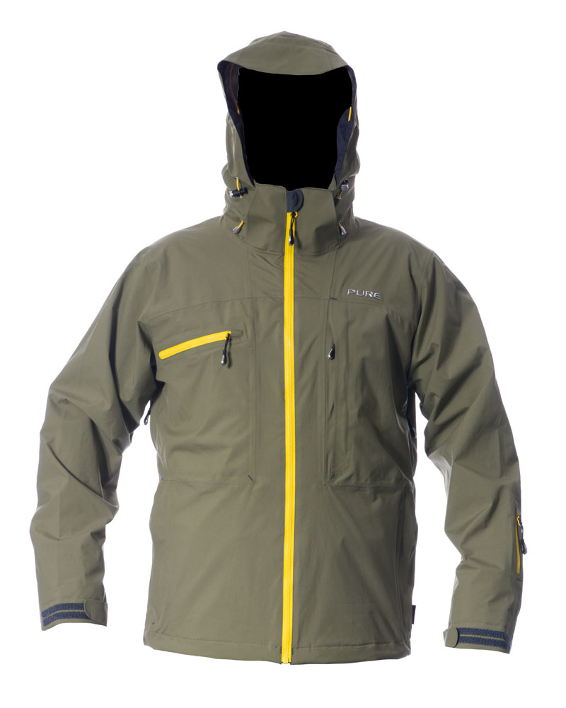 Kilimanjaro Men's Jacket - Khaki / Yellow Zips