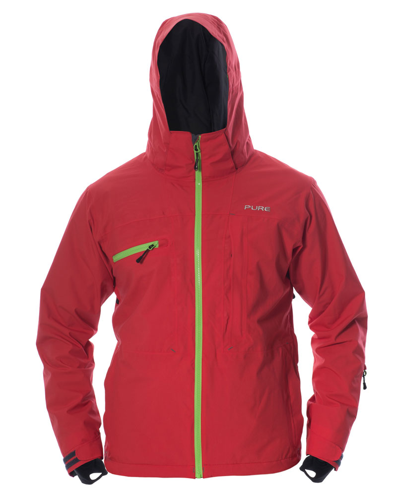 Kilimanjaro Men's Jacket - Red / Green Zips