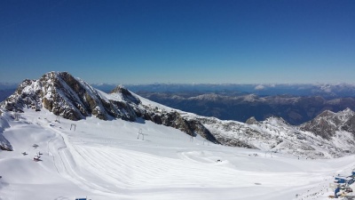 The Kitzteinhorn glacier above Kaprun in Austria