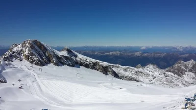 The Kitzteinhorn glacier above Kaprun in Austria